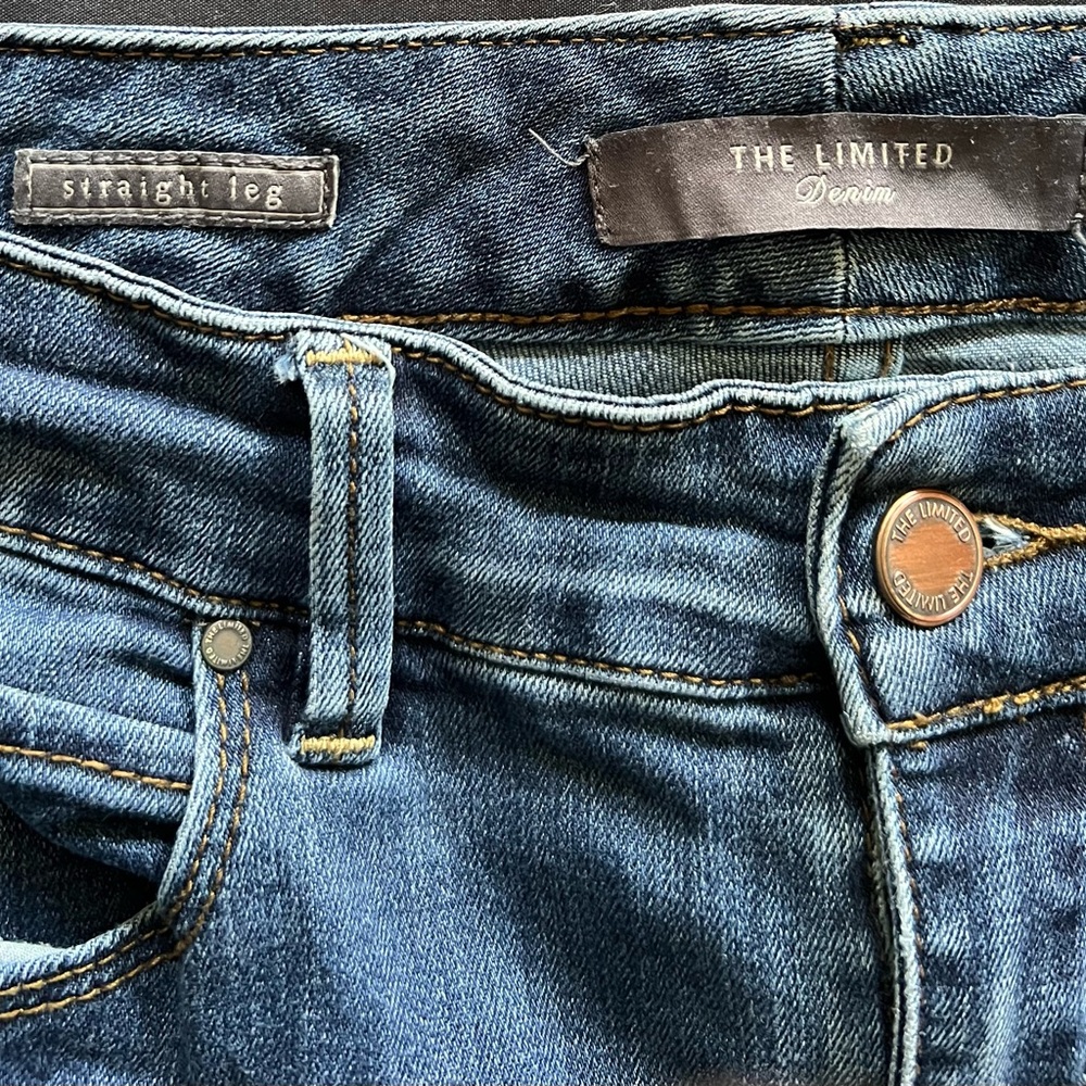 The Limited Denim Straight Leg Jeans - Dark Blue